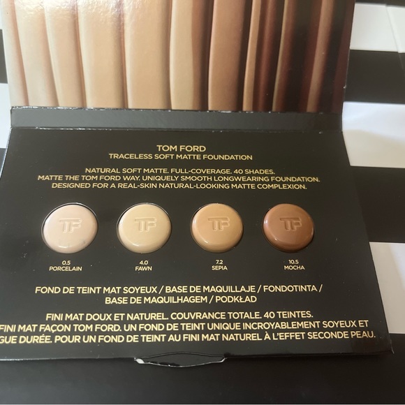 New!Tom Ford Soft Matte Foundation Samples:Hyarulonic Acid &but C & Microspheres - Picture 7 of 15